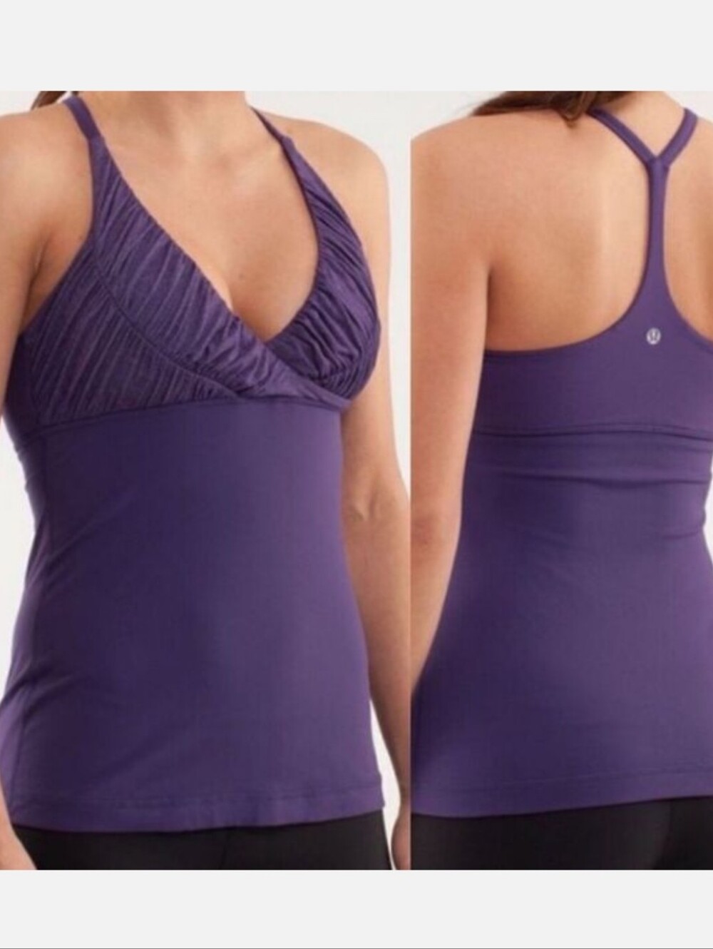 Lululemon Pure Balance Tank Concord Grape purple racer back Size 6